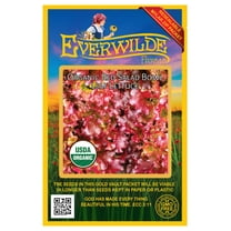 Everwilde Farms - 500 Organic Red Salad Bowl Leaf Lettuce Seeds - Gold Vault Jumbo Bulk Seed Packet