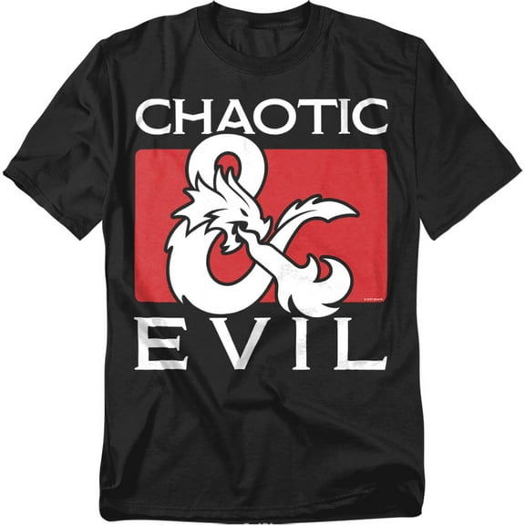 Dungeons And Dragons T-Shirt Chaotic Evil Unisex Graphic Tee For Men & Women
