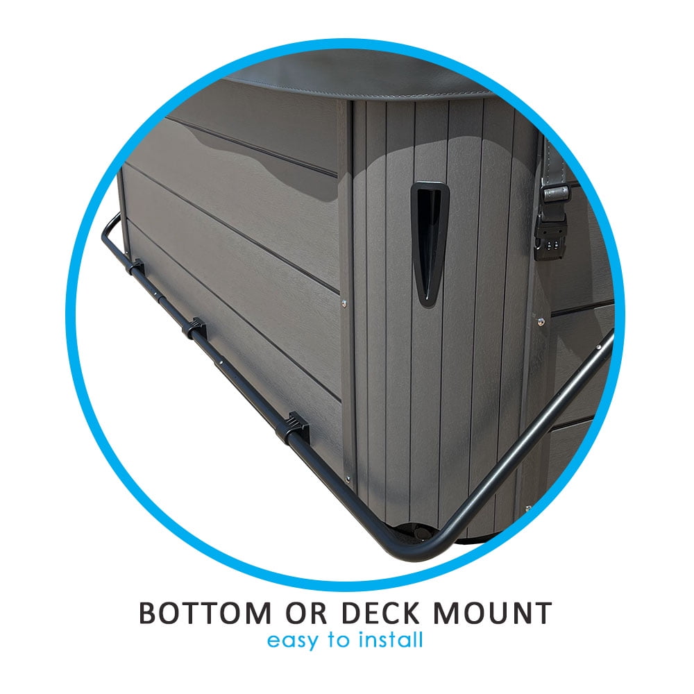 Puri Tech Cover Lifts Fold Bottom or Deck Mount Spa & Hot Tub Cover Lift Removal Gray 11.53 lb
