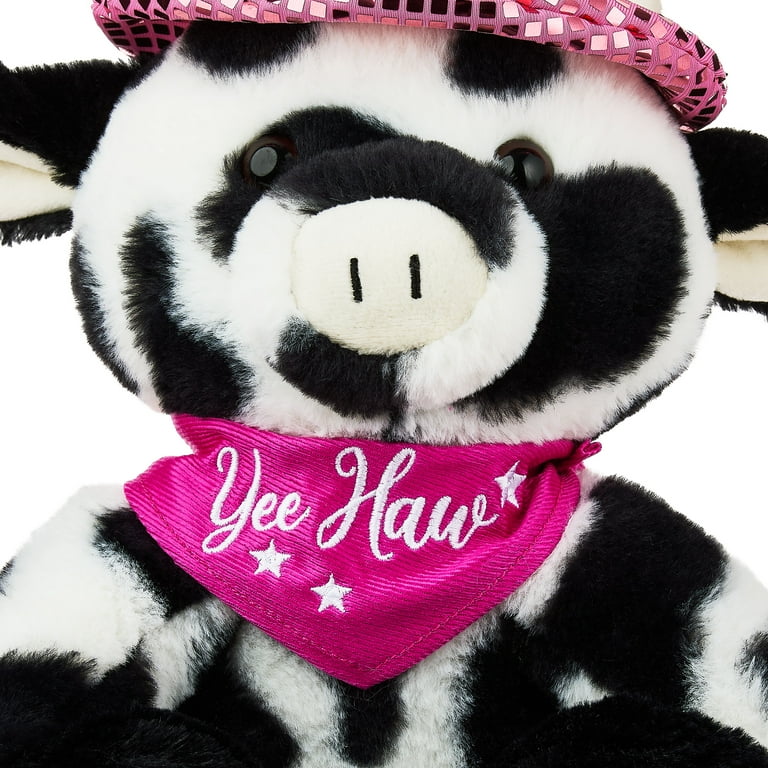 Way To Celebrate Disco Cowboy Cow Plush, 12 Inches photo 3