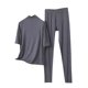 thumbnail image 3 of TaTaai Women's casual modal sleepwear set, high neck, 3/4 sleeve pantsuit, solid hue, soft stretchy fabric, relaxed fit, essential for spring & autumn daily loungewear Gift, 3 of 5