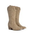 thumbnail image 3 of DREAM PAIRS Women's Western Cowboy Cowgirl Boots Square Toe Embroidery Mid Calf Booties, 3 of 8