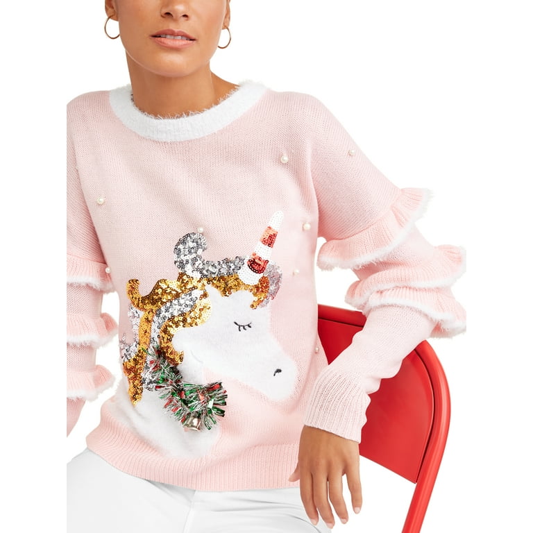 Walmart christmas sweater unicorn sale