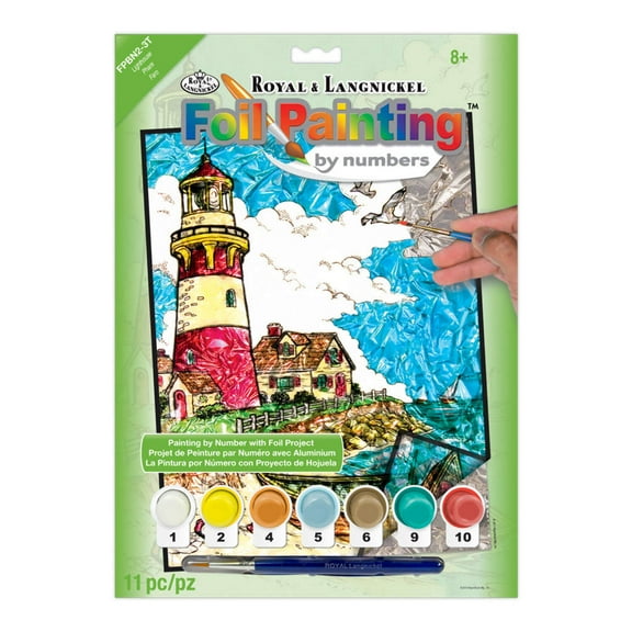 Royal & Langnickel Foil Painting by numbers™ 11pc Lighthouse Project