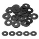 thumbnail image 1 of 30 Pcs Arandela Plana para Tornillos, Arandelas de Acero Inoxidable 8mm ID x 25mm OD x 1mm de Grosor para Pernos, Reparaciones de Fábricas, Cocinas, Tiendas, Negro, 1 of 6
