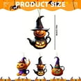 thumbnail image 3 of Halloween Pumpkin Pendant-Halloween Decorations-Halloween Pumpkin Teapot Ornament Rearview Charm for Car Interior Cute Halloween Car Decoration Fall Seasonal Accessories for Women and Girls, 3 of 9