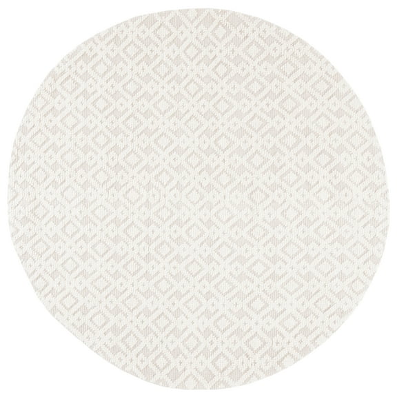 SAFAVIEH Vermont Simone Geometric Area Rug, 6' x 6' Round, Ivory