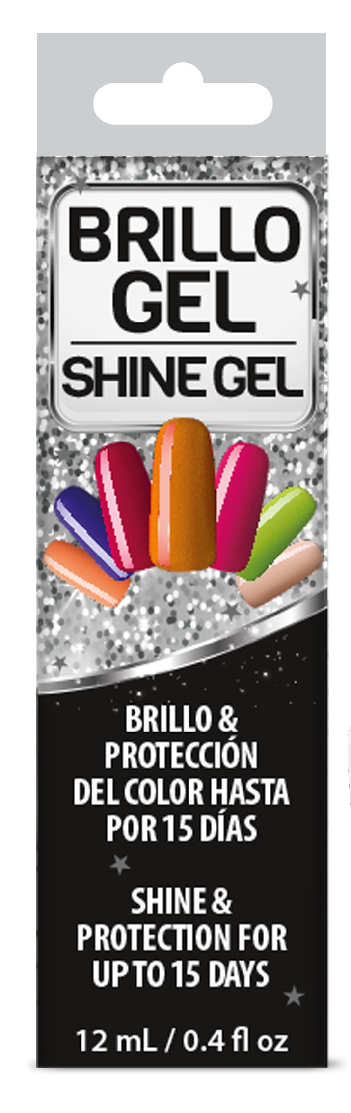 Amen Gel Shine Fast Dry Top Coat 0.4 OZ, Gel Look Natural or Artificial Nails, Air Dry Less 1 Minute