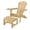 Off-White, variant on Foldable Adirondack Chair with cup holders with Ottoman
