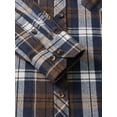 thumbnail image 6 of Alimens & Gentle Mens Flannel Shirts Casual Button Down Long Sleeve Plaid Shirts With Pocket Regular Fit Cloth For Winter, 6 of 8