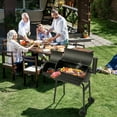 thumbnail image 3 of Ktaxon BBQ Grill  Outdoor Charcoal Grill Offset Smoker for Patio Backyard,Black, 3 of 9