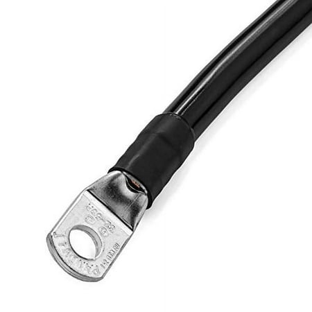 Spartan Power 4 AWG Battery Cables, 12-Inch, Heavy-Duty, Automotive Electrical Parts