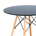 thumbnail image 4 of Mesa De Comedor Redonda Estilo Eames Minimalista Moderna negro 6.49 pulg Pido Todo E-MDCR4M-WH, 4 of 6
