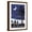 Brown Frame, variant on Lake Michigan - Bonfire at Night Scene Art Print by Lantern Press, White Frame Wall Art, 21" x 29"