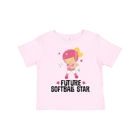 Inktastic Future Softball Star Girl Girls Toddler T-Shirt