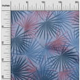 thumbnail image 2 of oneOone Georgette Viscose Bluish Violet Fabric Tropical Palm Leaf Sewing Fabric By The Yard Printed Diy Clothing Sewing Supplies 42 Inch Wide, 2 of 6