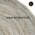 thumbnail image 3 of Jaipur Art And Craft Handmade Natural Fiber Denim Cotton Jute Area Rug Braided Reversible Carpet Rug Size - (9x12 Sq Feet), (108x144 Inches), (270x360 CM), 3 of 7