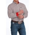 thumbnail image 3 of Cinch® Men's White  Red Geometric Print Western Shirt MTW1105525, 3 of 4