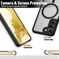 thumbnail image 5 of Magnetic for Samsung Galaxy S22 Case,Slim Strong Magnetic Samsung S22 Phone Case,Soft Frame Matte Back Anti-Fingerprint Shockproof Samsung S22 Case Compatible with MagSafe Accessories, Black, 5 of 13