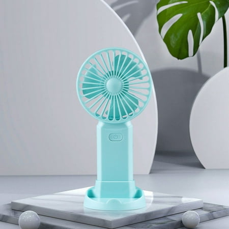 

Zedker Portable Rechargeable Fan Mini Handy Fan Pocket Size Air Cooler USB W/ Battery Carance