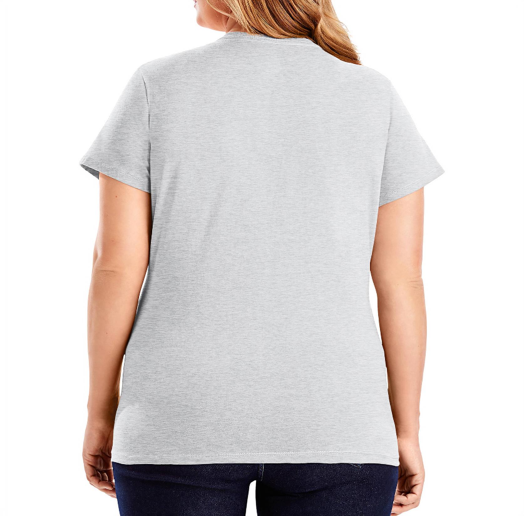 Hanes Women's Nano-T V-Neck T-Shirt - image 3 of 4