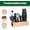 Matte Black, variant on Cocktail Shaker Set Bartender Kit with Bamboo Stand, 15-Piece Stainless Steel Bar Set Accessories, Professional Bartending Kit Home Bar Tools Set with Recipes (Matte Black, Natural Wood Stand)