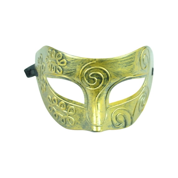 Women Retro Vintage Roman Gladiator Cosplay Costume Masquerade Mask Gold