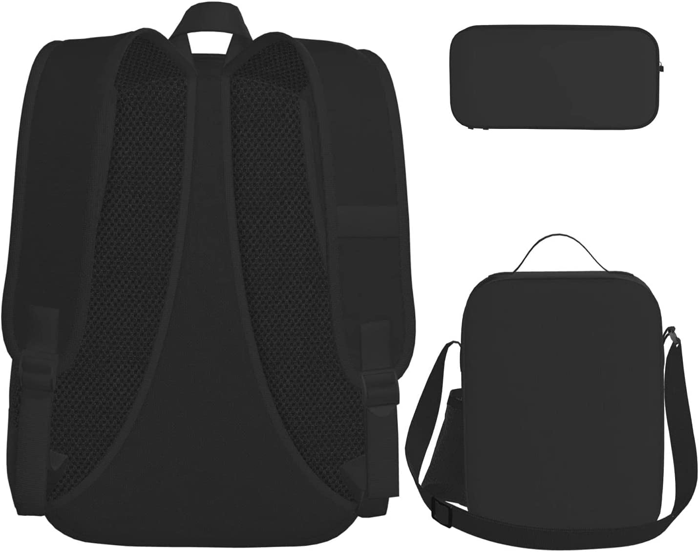 Jey USO Wrestler Backpack 3 Pieces Set With Lunch Box And Pencil Case Combination for Work/Sport/Picnic Beautiful Laptop Backpack Travel Daypack Stationery Bag