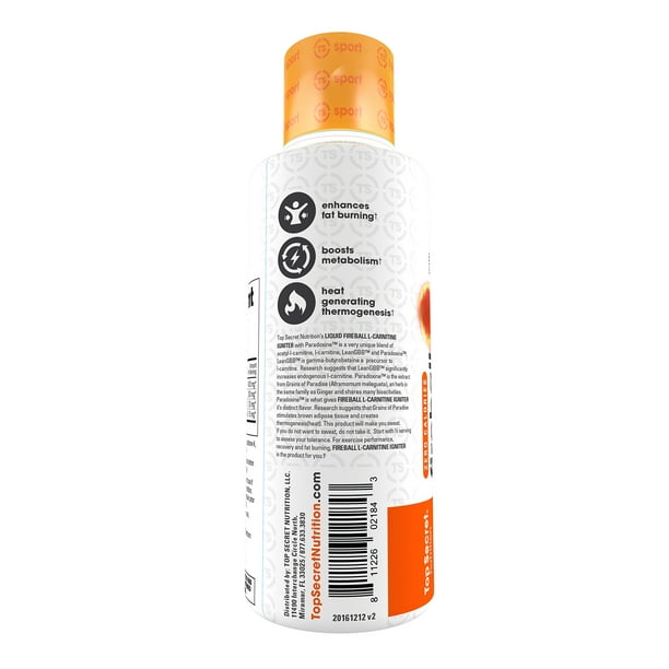 top secret nutrition fireball l-carnitine igniter Suplemento Top Secret Nutrition Fireball L-Carnitina 480 ml