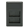 Camera Battery Charger USB Dual Battery Charger with Power Display for