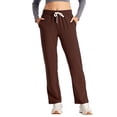 thumbnail image 4 of SPECIAL MAGIC Women Cotton Yoga Sweatpants with Drawstring Wide Leg Lounge Pajama Pants for Workout Jogging Running Home & Leisure, 4 of 7
