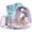 Green, variant on Scratch-Resistant Bearded Dragon Backpack Foldable Gecko Carrier Ventilation Travel Bag with Clear View Window Dual Carry Cage Options for Travel Hiking & Vet Visits