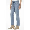 thumbnail image 3 of Hudson Los Angeles Womens Midrise Straight Jean Icy Blue 8/29, 3 of 4