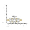 thumbnail image 6 of TimeLe$$ Classics Lab Grown 3 Stone 14K Yellow Gold Oval Diamond Engagement Ring - 3 Carat TW (Ring Size: 4.5), 6 of 6