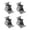 silver, variant on 4Pcs Self-Lock Hinge 90 Degrees Folding Table Extension Support Bracket Furniture Hardware for Tables Workbenchs Chair