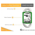 Coleman Cable 16/3 20' White SJTW Outdoor Vinyl Extension Cord