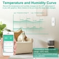 thumbnail image 3 of Pluokvzr Indoor Thermometer Hygrometer Smart Wireless WiFi Bluetooth Home Greenhouse Temperature Humidity, 3 of 11