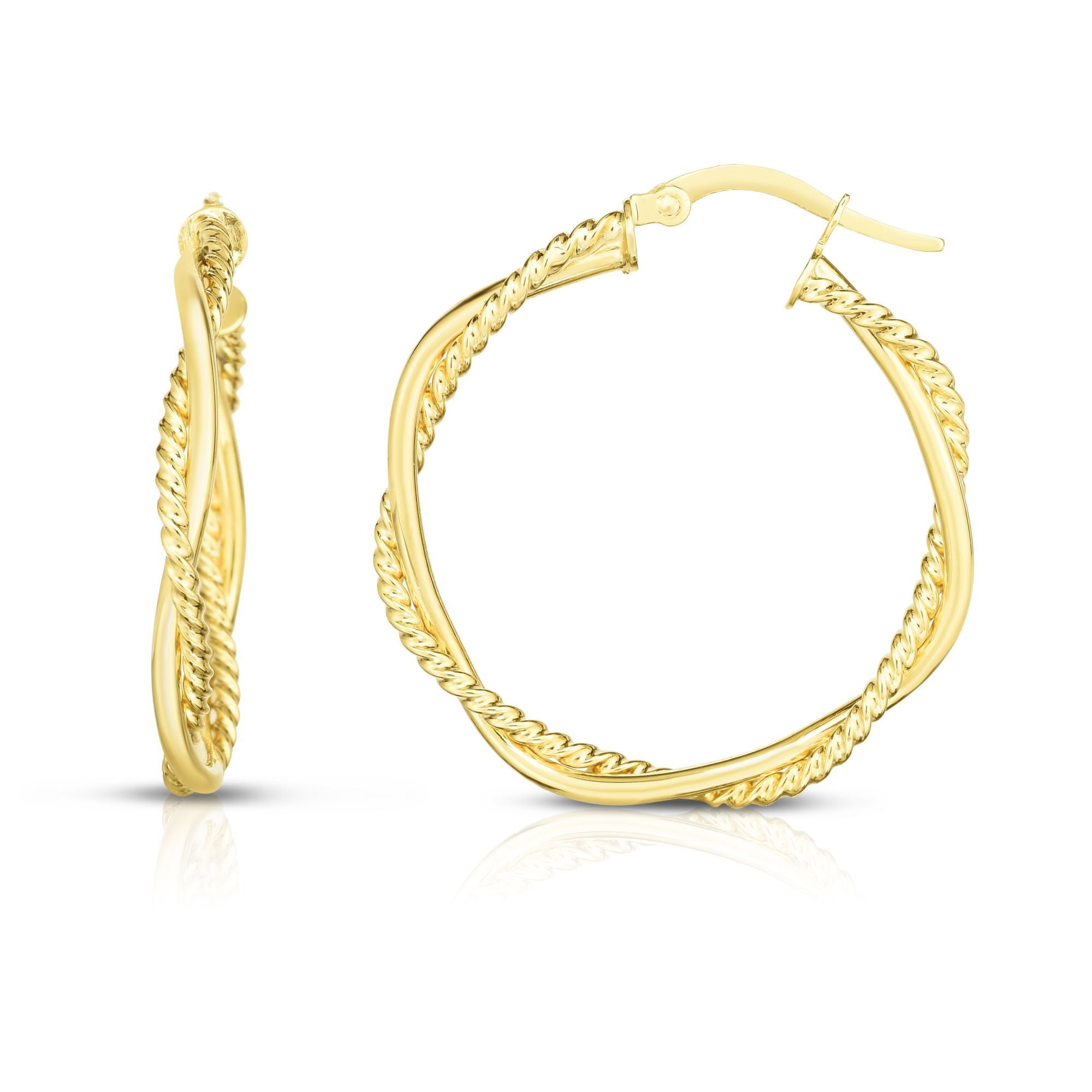 real hoop earrings
