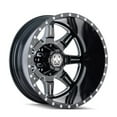 thumbnail image 2 of MAYHEM MONSTIR-8101 19.5X6.75 8X210 -143ET 154.2CB REAR BLACK/MILLED SPOKES, 2 of 2