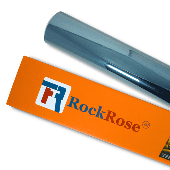 RockRose 50% VLT Air Nano Ceramic Car Window Tint - Ceramic Window Tint for Car and Building, Excellent Heat Rejection, No Haze, Easy to Shrink, 99% UV Rejection, and IRR 93%-95% - Size (20" X 10ft)