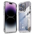 thumbnail image 1 of Funda TEKKU porta Tarjetas para iPhone 15 PRO MAX Transparente, 1 of 10