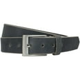 thumbnail image 6 of Square Wide Pin Distressed Leather Belt (Gray) by Nickel Smart® - Nickel Free Belt Buckle with Dark Gray Distressed Leather Strap.  1⅜ inches or 35 mm wide, Hypoallergenic Buckle, USA Made, 6 of 8