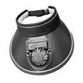 thumbnail image 4 of Visors Sombrero con ventilador, sombrero de ventilador de refrescante de borde ancho para niños adultos deportivos viajes Negro, 4 of 9