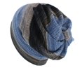 thumbnail image 3 of Chapeaux Multifonctions Automne Hiver pour Femmes, Bonnets à Double Usage, Design Rayé, Foulard Féminine Fine, Rouge pour 54-58 cm, 3 of 6