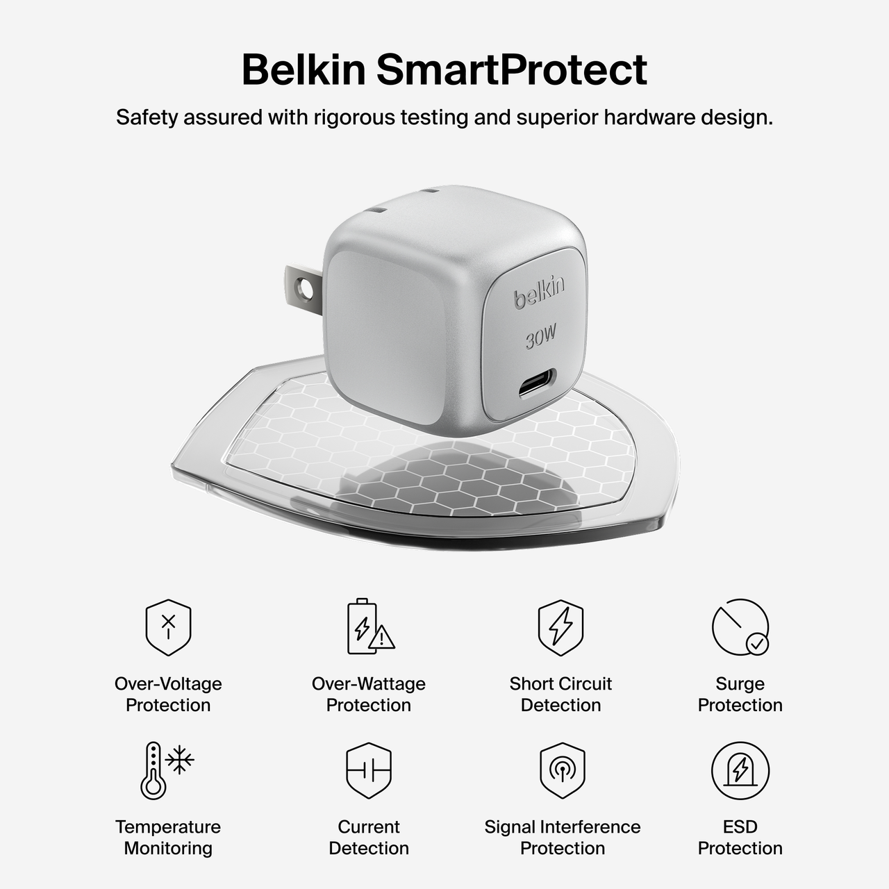 Belkin BoostCharge 30W USB-C Wall Charger, Silver photo 7