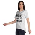 thumbnail image 4 of Inkmeso Scoop-Neck Wife Life Mom Life Best Life Graphic Tshirt Short Sleeve Tee, 4 of 8