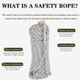 thumbnail image 3 of RKXQT 18mm Multifunctional Cord Safety Rope,Accessory Cord Equipment Escape Rope Ice Climbing Equipment Fire Rescue Rope (Color : White, Size : 18mm x 200m), 3 of 5