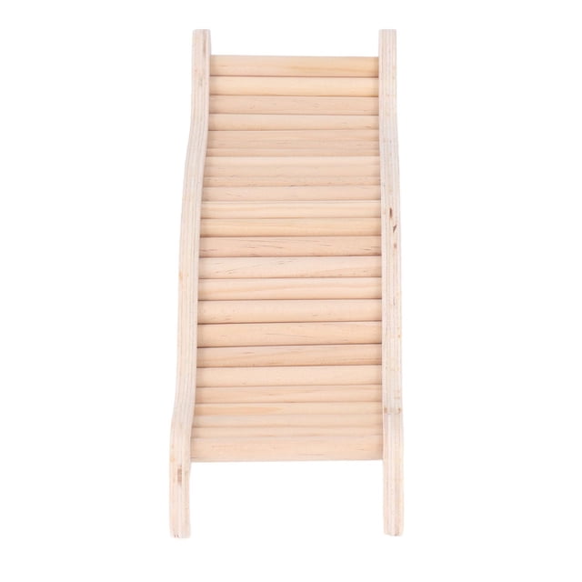 Hamster Climbing Toy Wooden Ladder Bridge Wooden Hamster Ladder Bendable Cage Toy For Small Animals