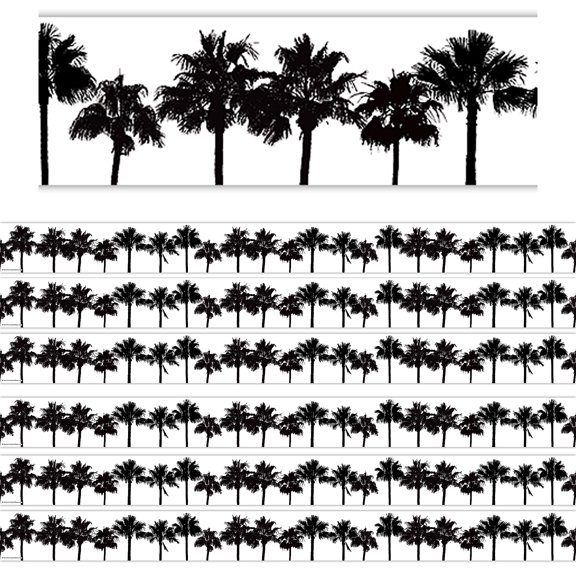 Teacher Created Resources Coco Palms Straight Border Trim, 35 Feet Per Pack, 6 Packs