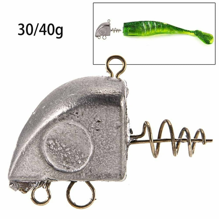 Cogfs 40 g Fish Head Lead Pendant Lead Nail Weights Fishing Sinker Insert  Weight 